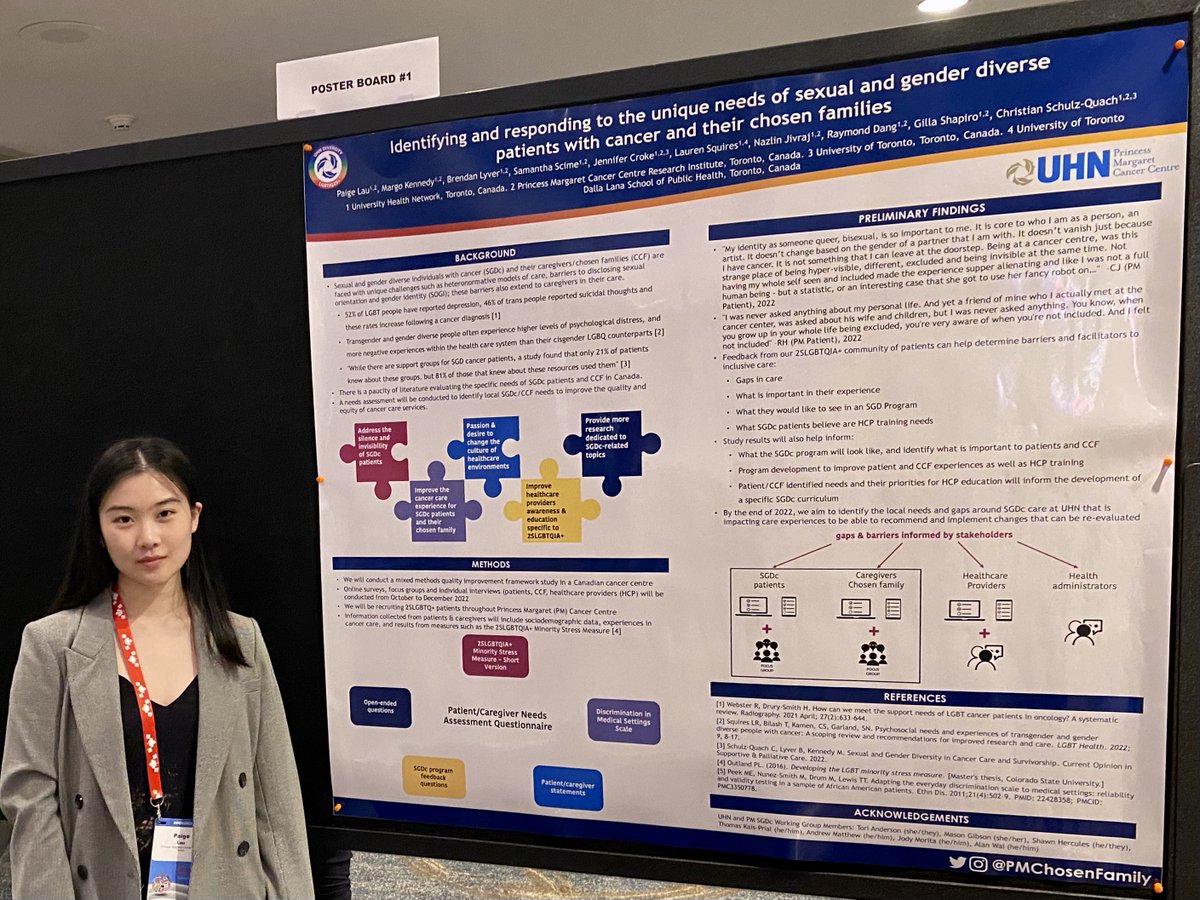 PMChosenFamily's tweet photo. The #SGDc had a great week at the @IPOSPsychoOncol @CAPO_ACOP conference! Through our team's collaboration and hard work, we hosted an SGDc workshop, presented a poster on upcoming #research & presented on using #socialmedia to educate #healthcareworkers! #IPOS #SOGI #queercancer https://t.co/U4nELOMABr