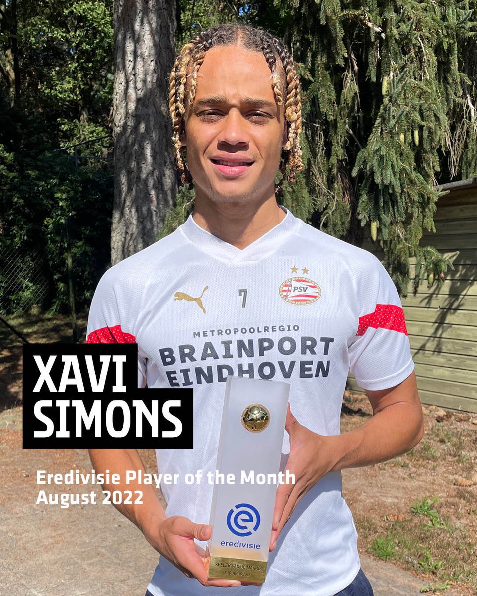6 goals &amp; 2 assists in 4 games.

You fully deserve this one <a href="/xavisimons/">Xavi Simons</a> 🥇