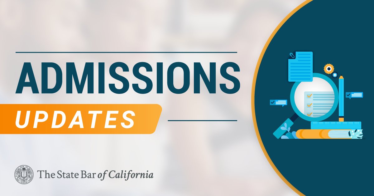 StateBarCA's tweet photo. The #StateBarCA’s Office of Admissions seeks input on its draft framework for improving how requests for testing accommodations are handled. Please save the date for our second Testing Accommodations Stakeholder Input Forum on 9/16, 10 a.m.–3 p.m. to share your thoughts. https://t.co/o7jOkS67Xi