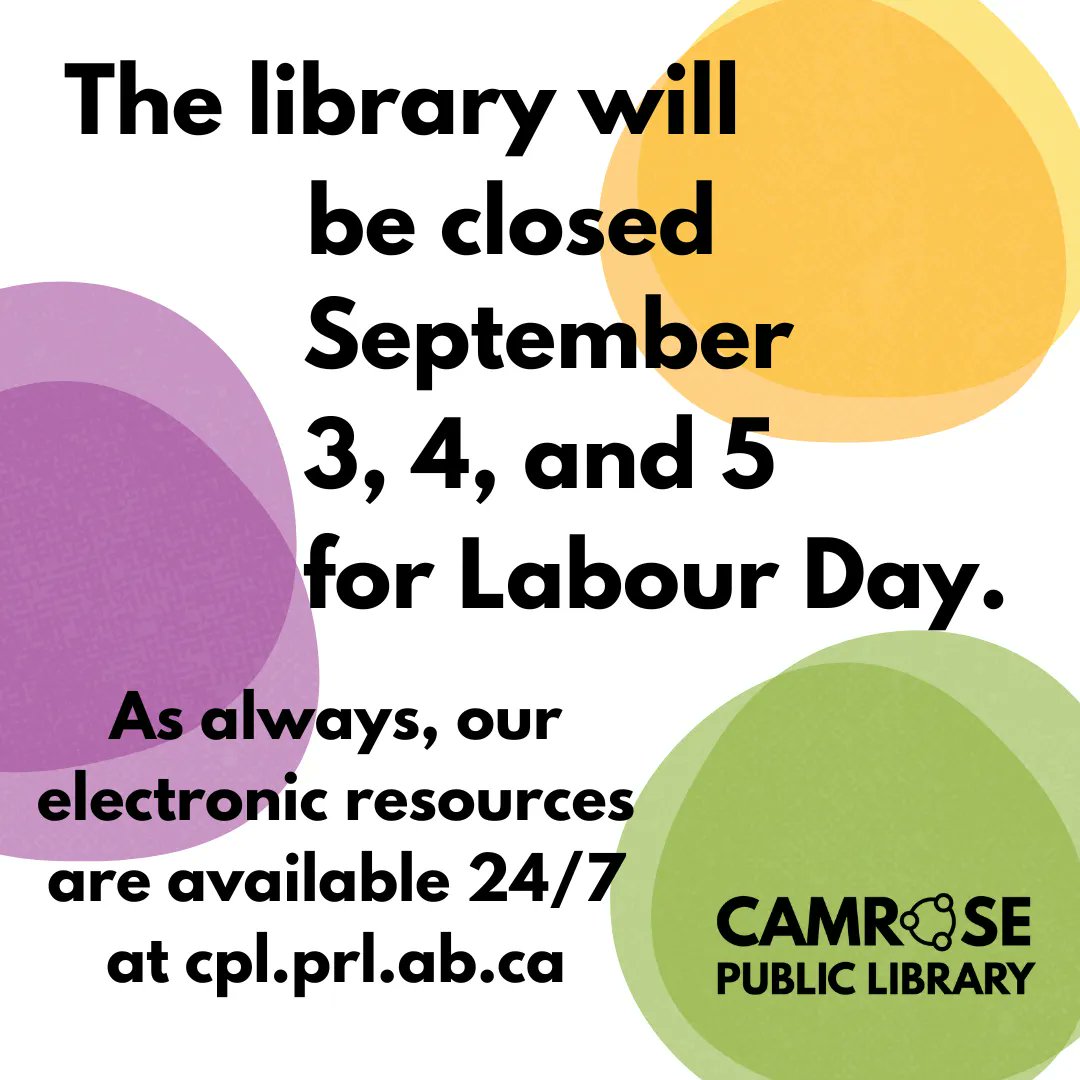 Camrose Library tweet media