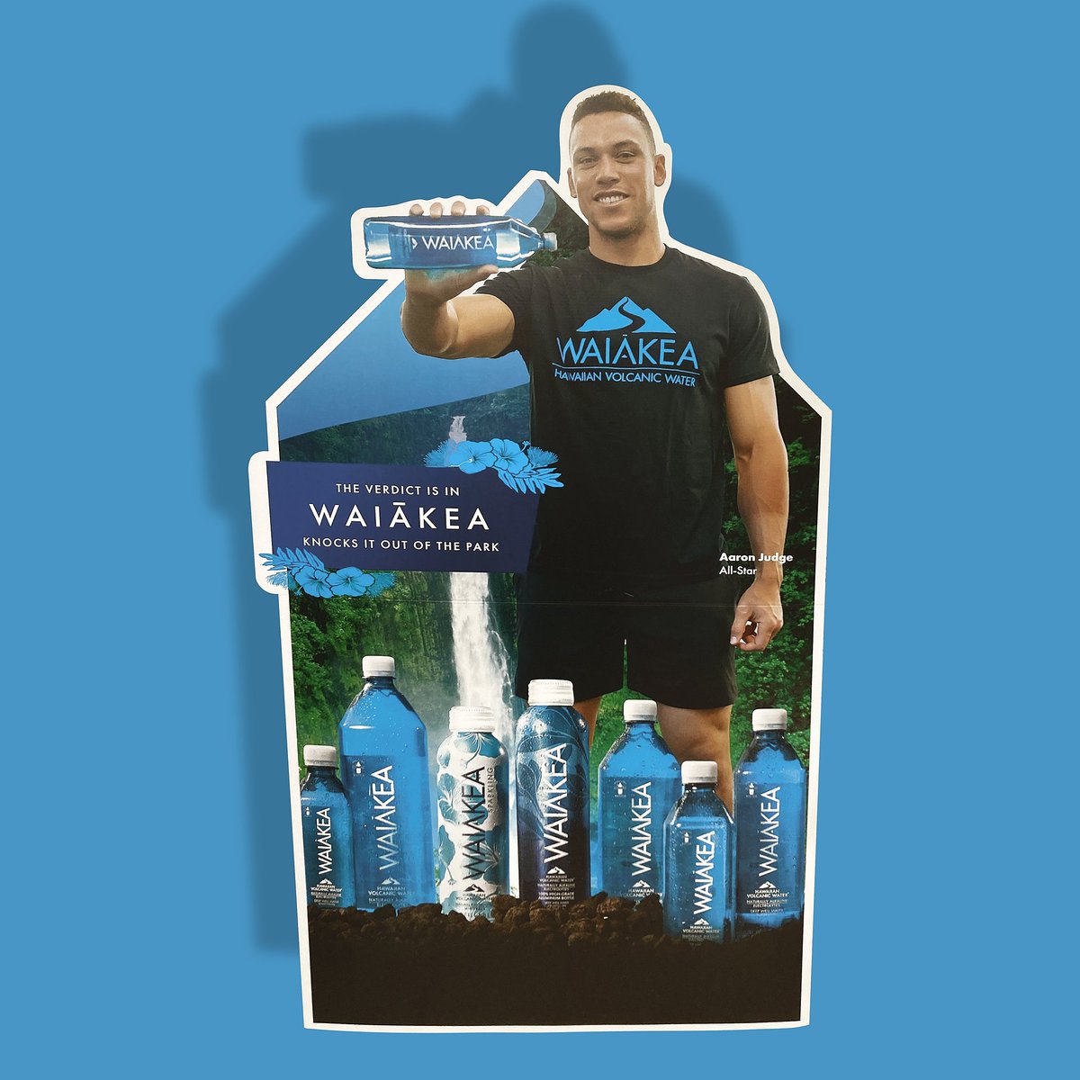 This stand-in of baseball player Aaron Judge, a part of the latest campaign by @Waiakea, is larger than life! Er, actually, it might be about the same size. Standing at 6'7", this life-size print is the ultimate eye-catcher.

Contact Omega:
#YourOmega 
bit.ly/3uTM6W3
