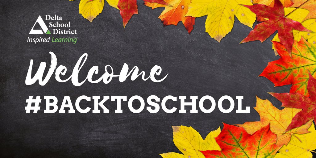 Welcome back to all those who are returning to Delta School District – and a special welcome to those who are joining us as new students, parents, and staff! 

Read the full message from Doug Sheppard, Superintendent and Val Windsor, Board Chair here: ow.ly/LuqX50KyoMX