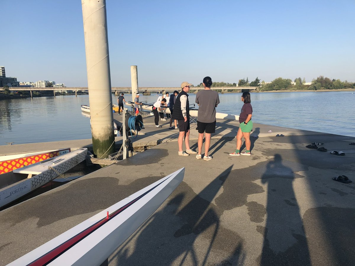 ATHLETICSaints's tweet photo. Beautiful morning for a row! We are excited to welcome back our boys and coaches to the UBC Boathouse for another great season of Rowing! @saintsbcrowing @SaintsBC https://t.co/IjXTnwBZBh