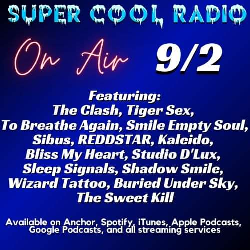 SuperCoolRadio's tweet photo. ❗Tune In And Rock Out❗
Link: https://t.co/mRkSgX7wJ0
Matthew is in the studio spinning killer music and discussing upcoming shows. 
@TigerSexBand @ToBreatheBand @_smileemptysoul @REDDSTARmusic @Kaleidoband @BlissMyHeart @sleepsignals @buriedundersky @theSweetKill @ClawHammerPR https://t.co/ft9kJ0OlYi