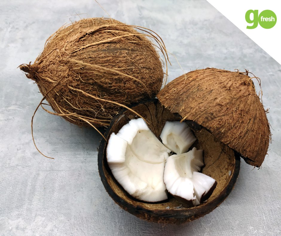 GoFreshProduce's tweet photo. Did you know that today is World Coconut Day? Without it, you can't make a piña colada or a decent Thai curry. Its water makes a great recovery drink, and its fibrous husk repels mosquitos — these are just three of many excellent reasons to celebrate! 

#WorldCoconutDay https://t.co/PHNg1p1edT