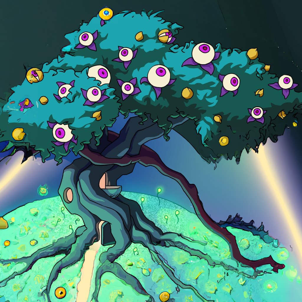 A_Eye_Bubble's tweet photo. @RicRacClub @cobble yea that's a rare 'Otherside eye-ball tree'. Very rare and impossible! 😆😆😆 https://t.co/5quyiUPSzE