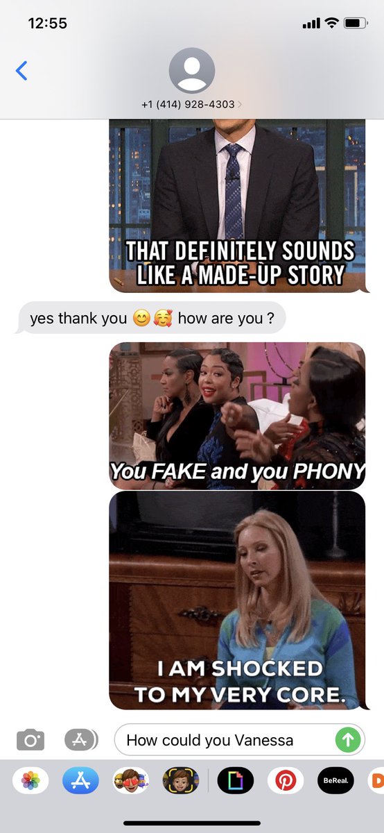 kbeebs14's tweet photo. Update: poor Vanessa had the misfortune of texting me today https://t.co/PWvLFLhX7I