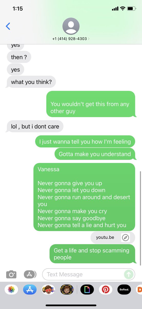kbeebs14's tweet photo. Update: poor Vanessa had the misfortune of texting me today https://t.co/PWvLFLhX7I