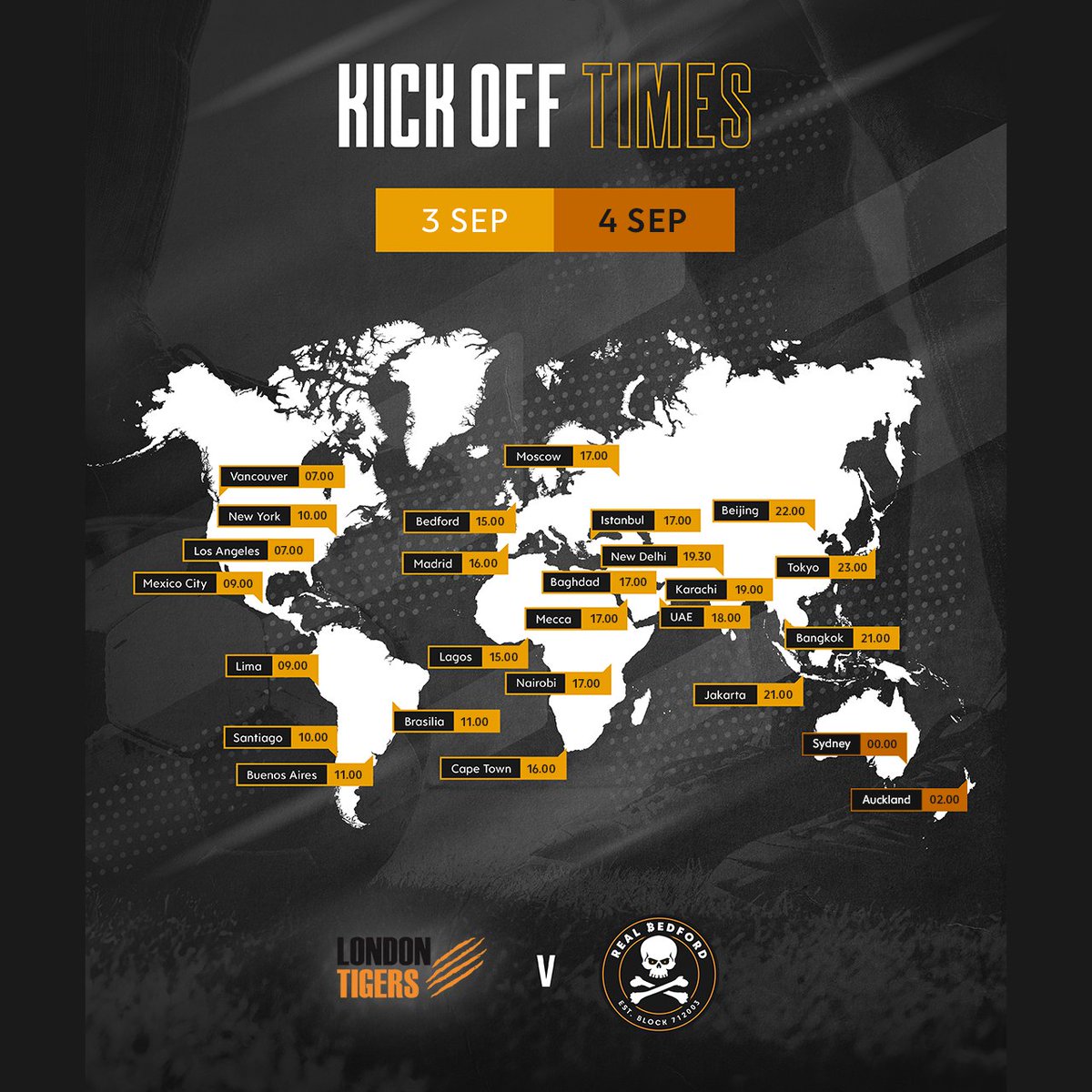 realbedford's tweet image. Tomorrow we are going for a 5th straight win.

If you would like to join the live stream for our away match at @London_Tigers, your local streaming time is available below.

Follow the stream here: realbedford.com/live-stream