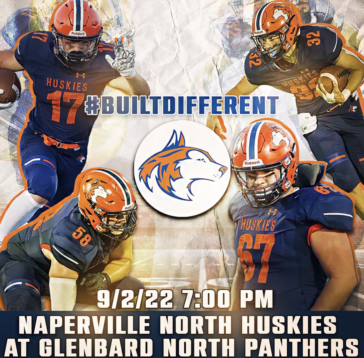 HuskieFB's tweet photo. Huge game…2 old rivals battling it out.  Another chance to get after it.  # BuiltDifferent https://t.co/uODiQl7mjv