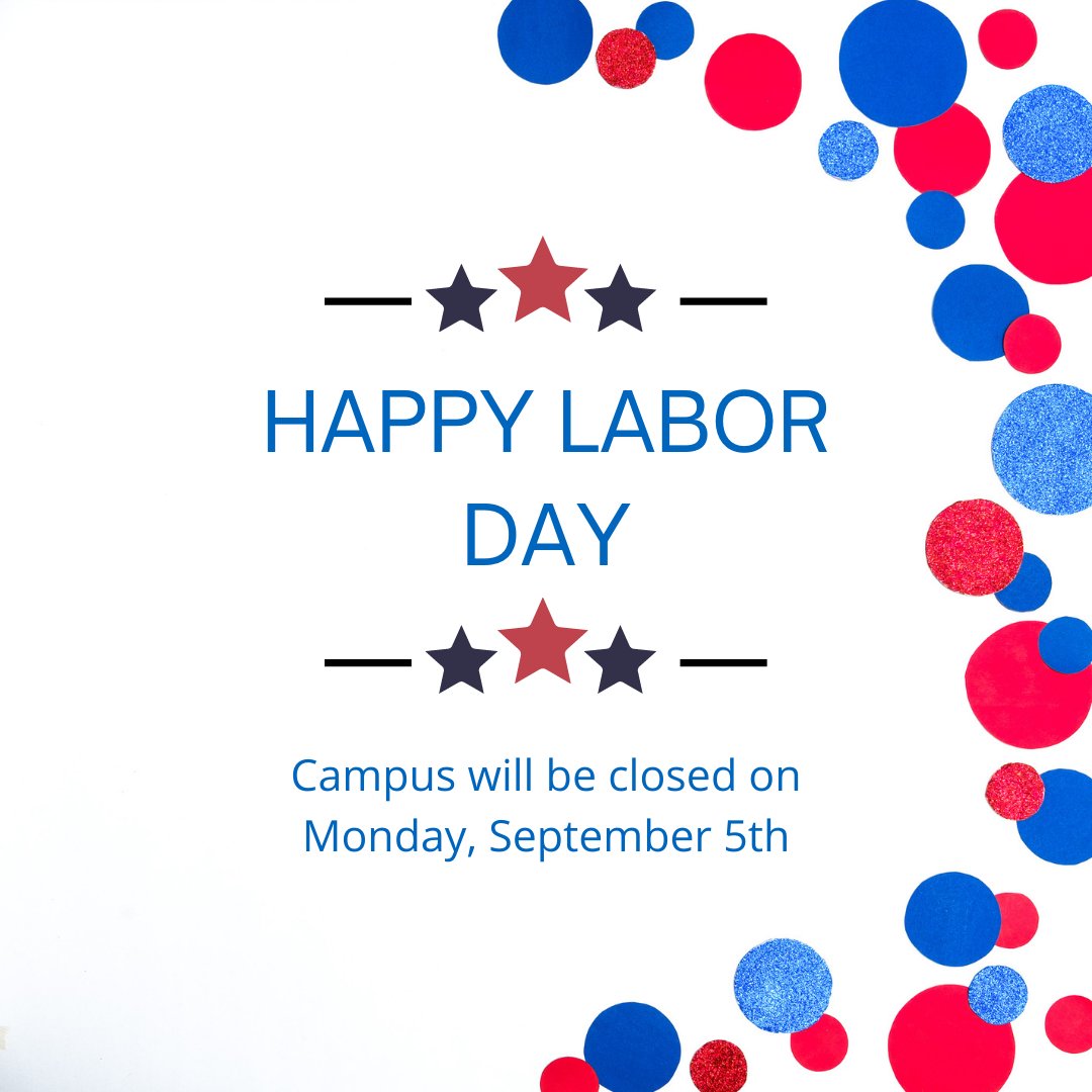 Happy Labor Day Weekend! 💙

A reminder that all campus operations will be closed on Monday, September 5th. Operations will resume on Tuesday, September 6th.

Enjoy your weekend yoties 🐺

#laborday #3dayweekend #CSUSB #Yotie4Life