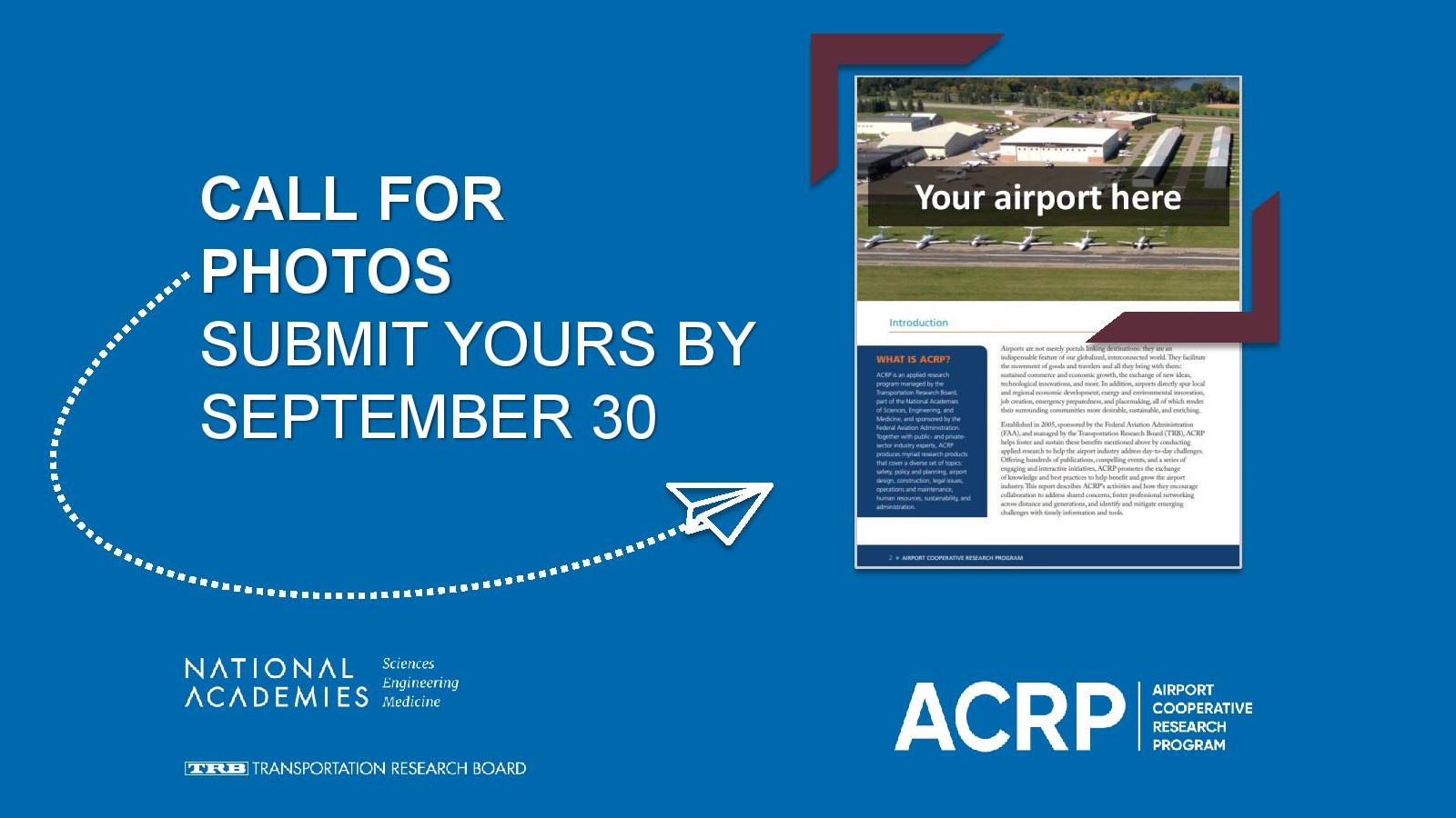 Airport Cooperative Research Program (ACRP) (ACRPImpact) / Twitter