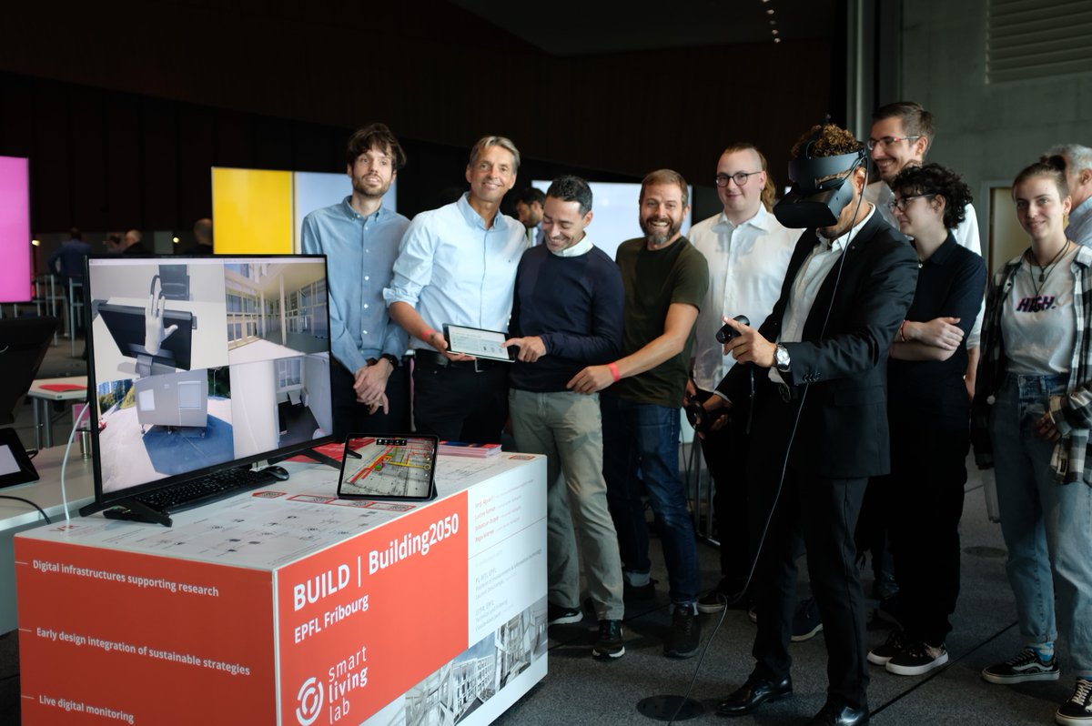 smartlivinglab's tweet image. 20 YEARS #EPFLENAC | Smart Living Lab&apos;s #EPFL research groups presented today groundbreaking approaches in the #builtenvironment at @epflENAC 20th anniversary celebration on the topic of BIM, reused construction material and comfort in buildings. smartlivinglab.ch/en/
