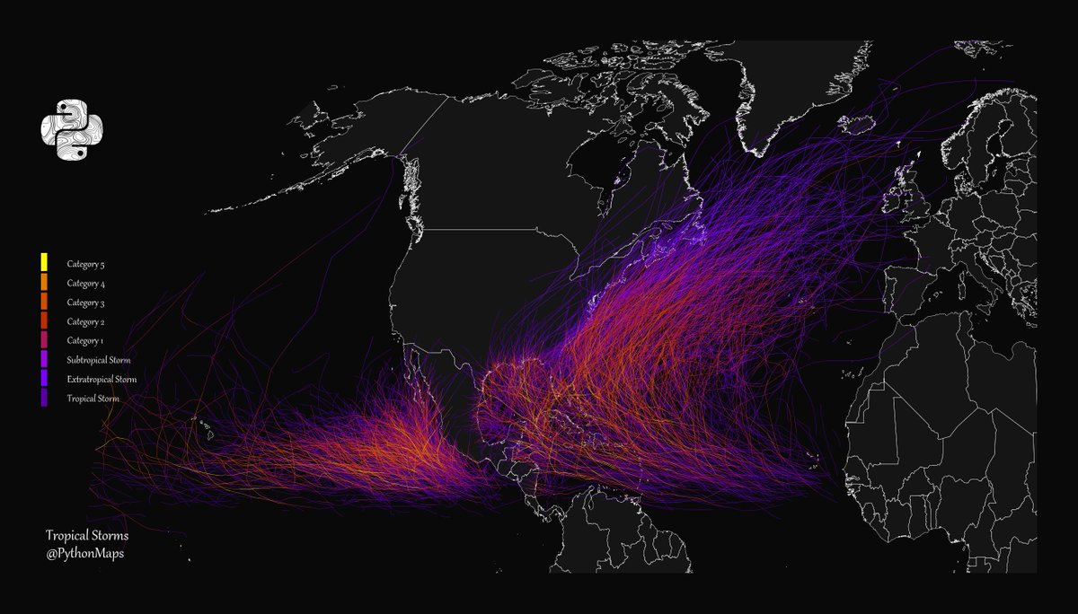 Python Maps on Twitter: