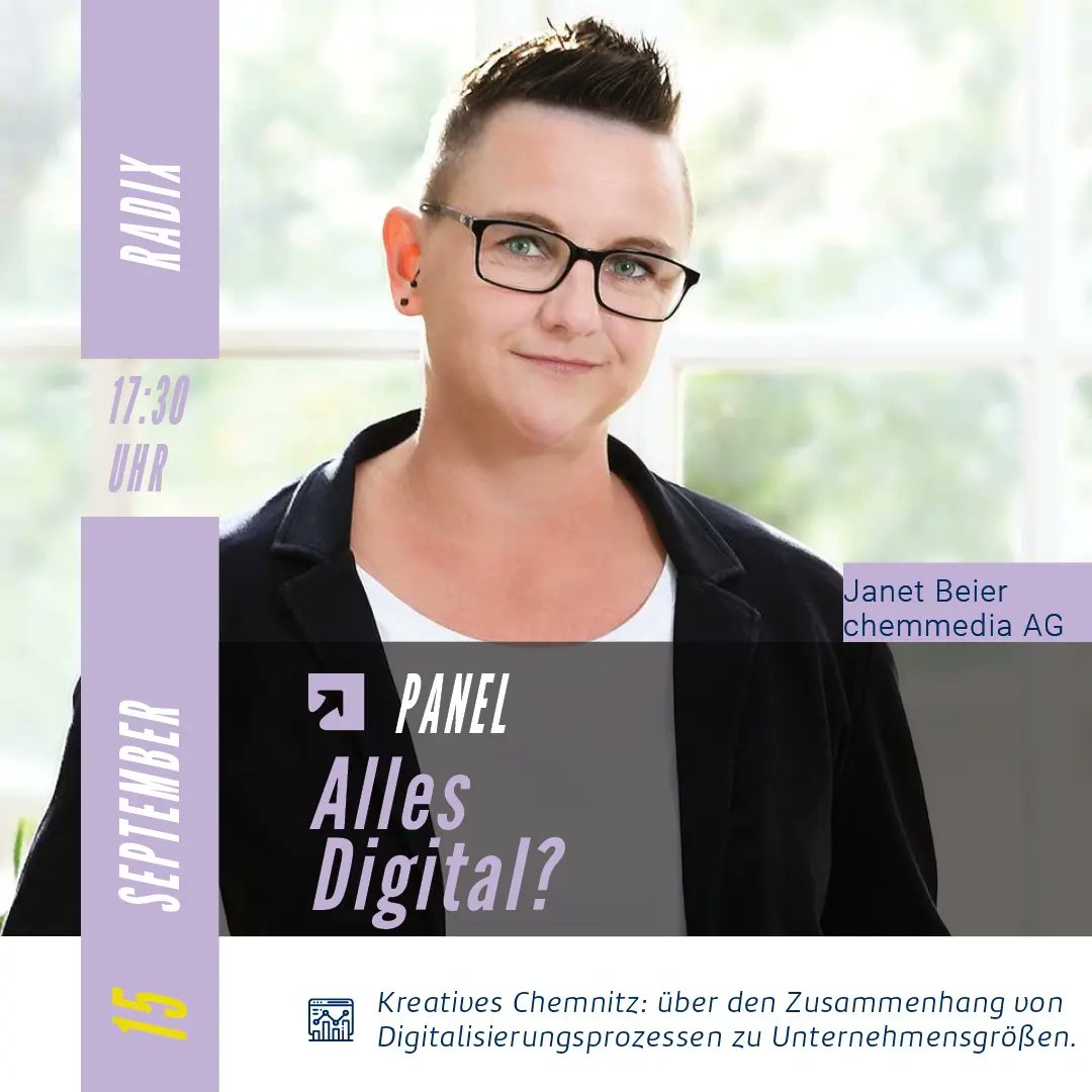 digisummit_eu's tweet photo. PANEL PREVIEW • „Alles Digital? Über den Zusammenhang von Digitalisierungsprozessen zu Unternehmensgrößen. “

Interessiert? Dann findet ihr das Panel am zweiten Konferenztag um 17:30 Uhr im Raum Radix!

#digisummit #kreativeschemnitz https://t.co/WZaRCCqzXf