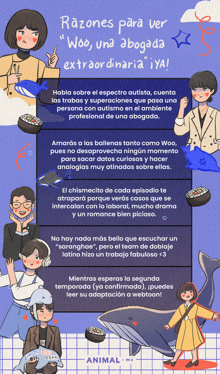 AnimalMX's tweet photo. Por si aún le tienes dudas a 'Woo, una abogada extraordinaria' te dejamos algunas razones extras para que le eches un ojito a esta serie que está del 💯

🖍 | @_danichi https://t.co/QotAkxASM9