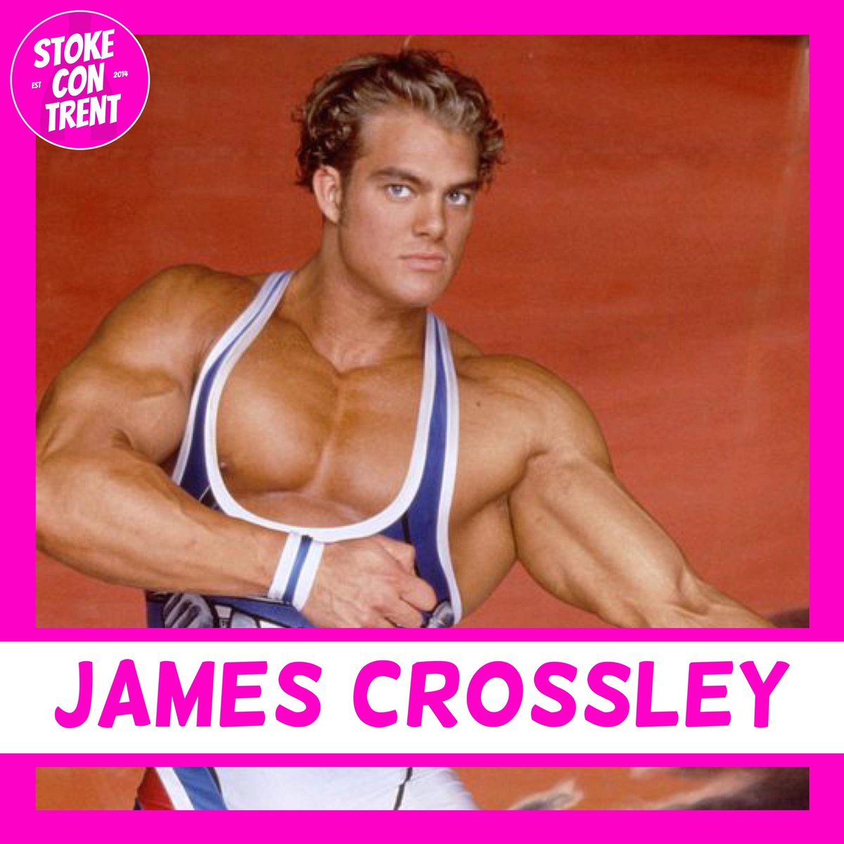 stokecontrent's tweet photo. ****GUEST ANNOUNCEMENT****

James Crossley, bodybuilder and television personality. He appeared as “Hunter” in the TV entertainment series Gladiators from 1993 to 2000. Most recently he appeared in the third series of the Channel 4 reality series The Circle https://t.co/liyuUvX2Y1