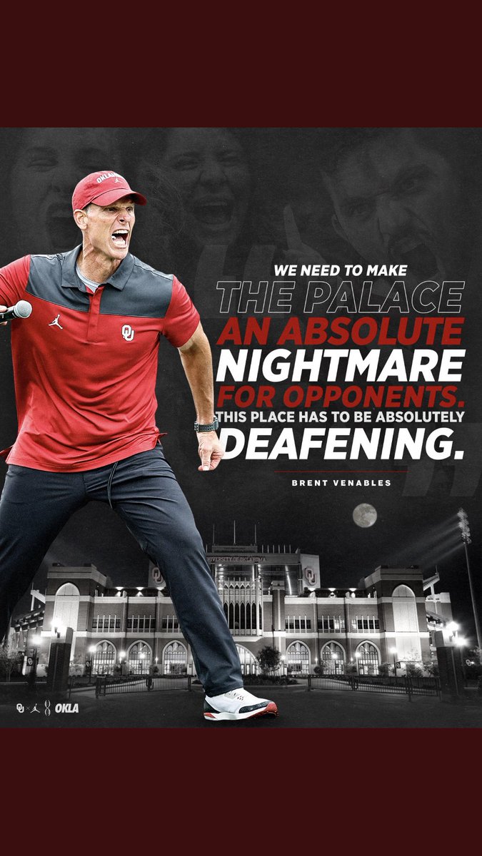 Robertpolson5's tweet photo. For the whole game sooner nation, nobody leaves early, these men bust their asses for us, we can cheer them on for all 4 quarters !!!! Who’s with me ??? https://t.co/cPia04Qq4L