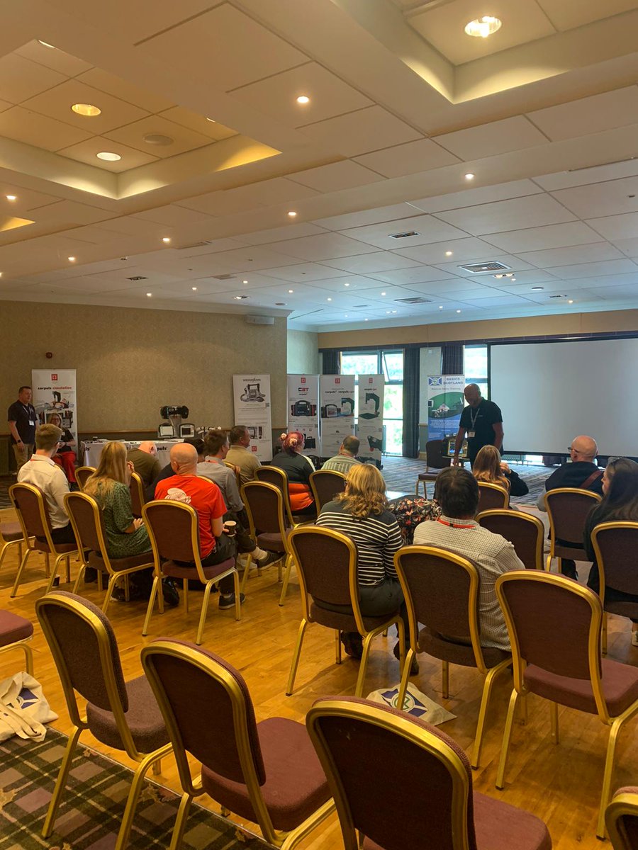 OrtusTechUK's tweet photo. The team have had a great first day supporting @BASICSScotland at #BSAC22 🏴🚑
Providing #corpuls3 workshops and demonstrating our range of @CorpulsWorld defibrillator/monitors, automatic CPR, Simulation and #Weinmann ventilators.
#prehospitalcare #EMS https://t.co/f57LyNZ04D