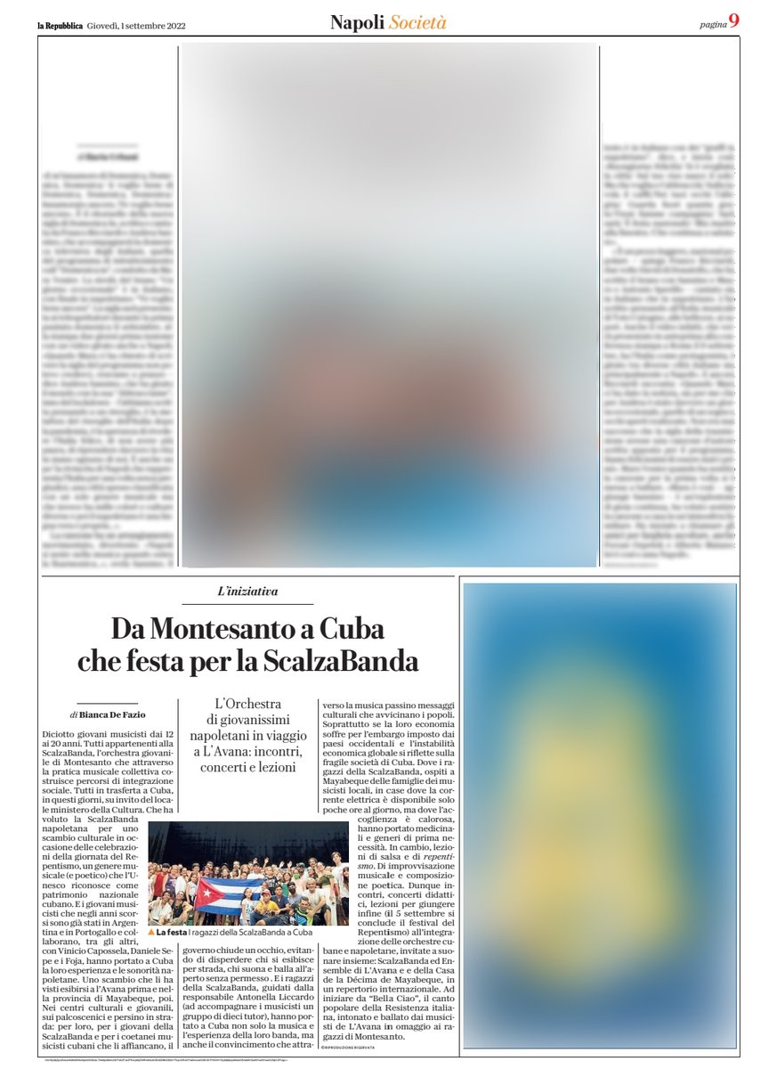 alebas_21's tweet photo. Si è appena concluso lo scambio culturale tra le ragazze e i ragazzi della #Scalzabanda di Napoli e della #CasadelaDécimadeMayabeque che ho coordinato nei mesi passati.
Un modo per portare un pezzetto di Napoli e #LeScalze a Cuba.
#scambioculturale #italiacuba #culturalexchange https://t.co/dnr9obzwW1