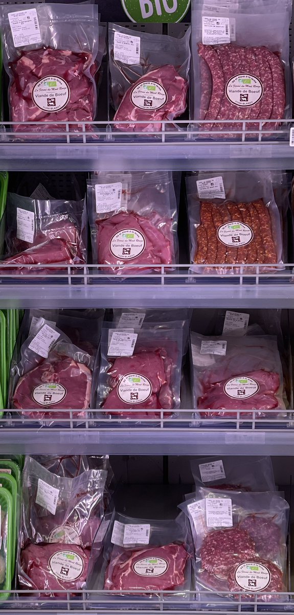 BPrisse's tweet photo. Toujours plus proche de nos éleveurs locaux. C’est avec plaisir que dès aujourd’hui nous proposons une gamme bio et locale à nos clients en provenance de la Ferme du Mont Rouge. @ULesCommercants @InterbevBFC @schelcher @MarineSECKLER @JeunesAgri71 #ultralocal #viandefrancaise https://t.co/ChIPB5hF5u