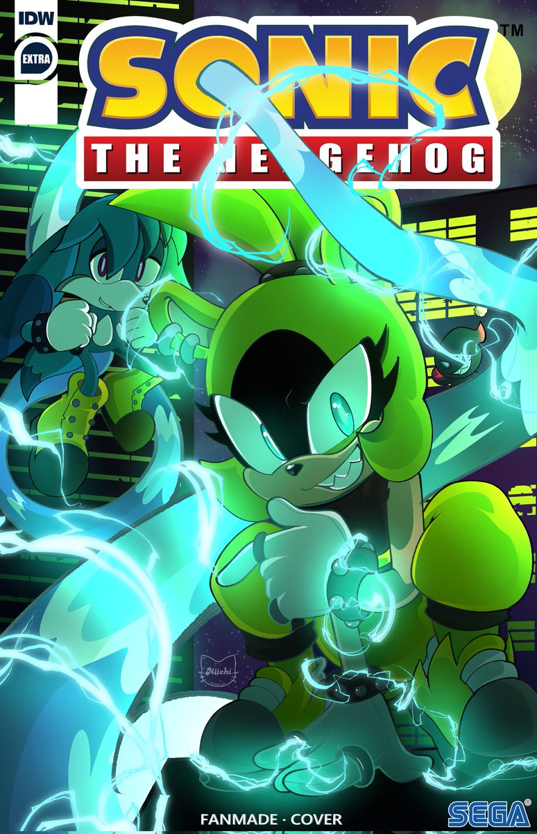 My piece for <a href="/SonicMischiefZ/">✧ Sonic Mischief Zine ✧</a> 💕 my first attempt at a fan made cover!