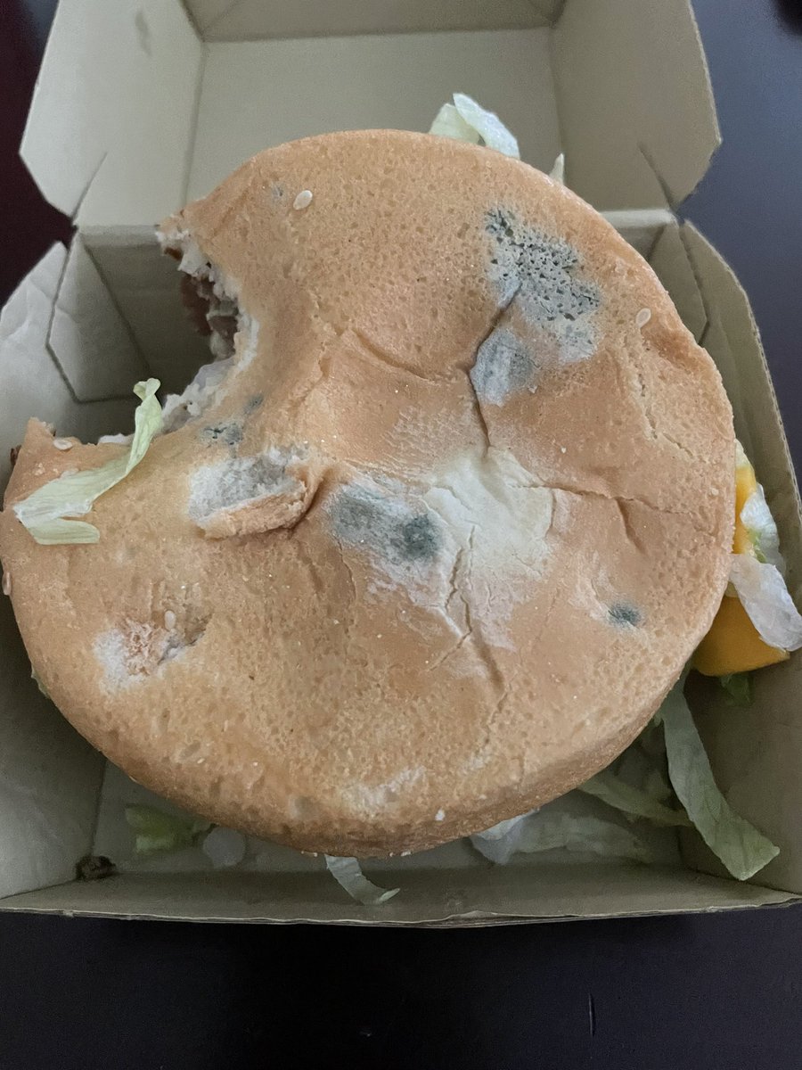 Shanaynae's tweet photo. omg…….. glad i turned this over before i took any more bites……this is disgusting @McDonalds https://t.co/E4TjMX5Ojr