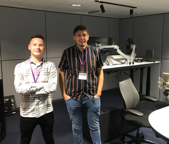 OpsBBC's tweet photo. Huge welcome to our @OpsBBC team mates Caitlin Gazeley, @MStevensy and @ollynelsonradio. They are our new Studio Directors for @BBCNewsbeat and @bbcasiannetwork. They've spent the week training @BBCWales in Central Square ahead of a move to Birmingham. #OpsBBC #joinedthebestteam https://t.co/pmWUbnApiW