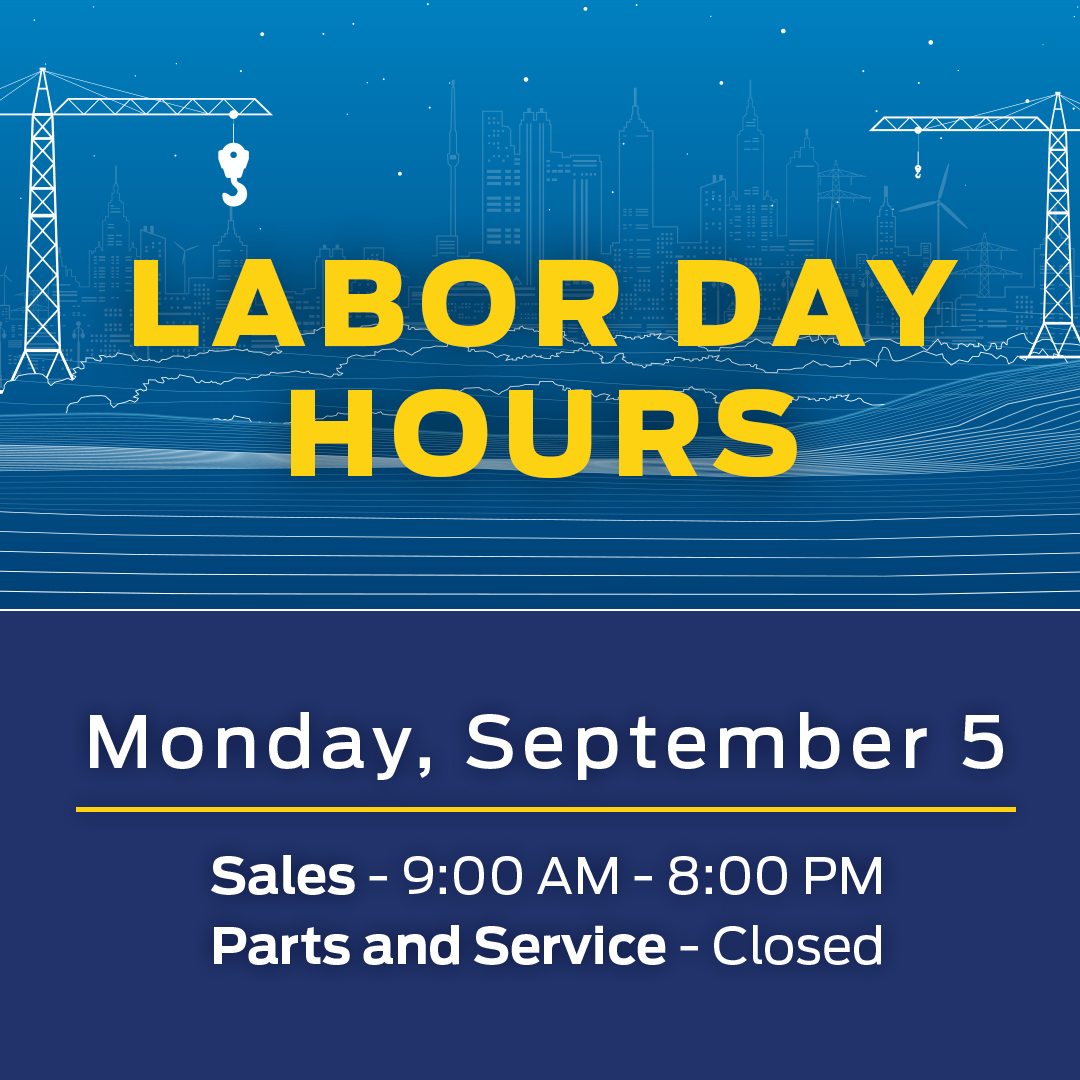Please take note of our adjusted hours for Labor Day Weekend! 🔨