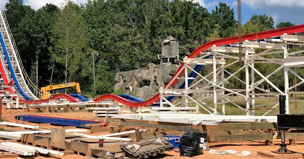 FunSpotAmerica's tweet image. It's ArieForce One Friday! Take a look at these latest construction photos! If you could pick any name for this element before the lift, what would it be?

#funspotamerica #funspotatlanta #arieforceone #rmc