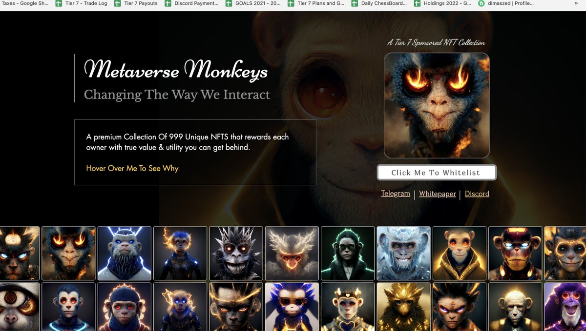 Metaverse Monkeys tweet media