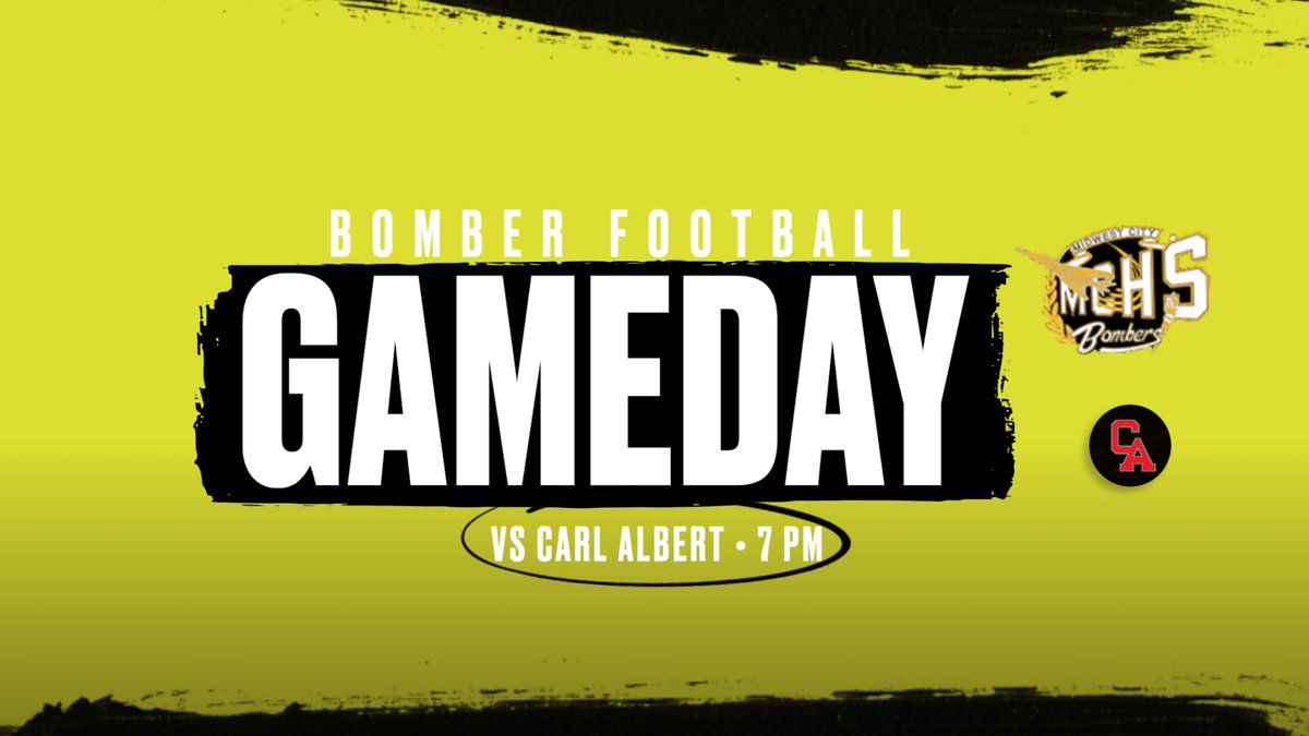 Tyler Caid (@tcaid) on Twitter photo It's here, GAMEDAY!! Bomber Football vs. Carl Albert tonight at 7:00 PM. <a href="/MidDelAthletics/">Mid-Del Athletics</a> <a href="/Darrell26236113/">Darrell Hall</a> <a href="/LoweRandon/">Randon Lowe</a> <a href="/LastLetterC/">(DBC) Dominque Barnes-Carn</a> <a href="/kjbreckenridge/">KJ Breck</a> <a href="/coachmitchell17/">John Mitchell</a> <a href="/CoachD777/">Chauncey Dana</a>
#BOMBERFOOTBALL22 It's here, GAMEDAY!! Bomber Football vs. Carl Albert tonight at 7:00 PM. <a href="/MidDelAthletics/">Mid-Del Athletics</a> <a href="/Darrell26236113/">Darrell Hall</a> <a href="/LoweRandon/">Randon Lowe</a> <a href="/LastLetterC/">(DBC) Dominque Barnes-Carn</a> <a href="/kjbreckenridge/">KJ Breck</a> <a href="/coachmitchell17/">John Mitchell</a> <a href="/CoachD777/">Chauncey Dana</a>
#BOMBERFOOTBALL22