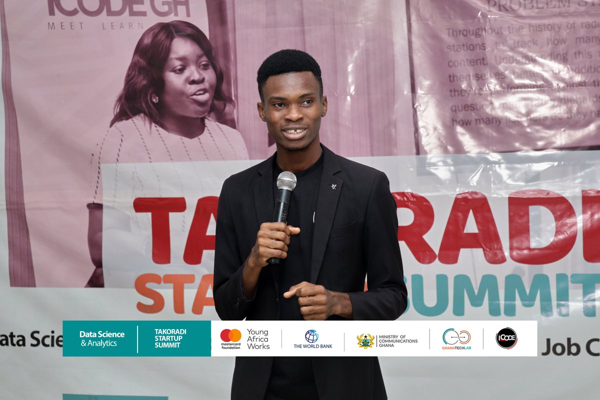 icodeteam's tweet photo. The welcome address was delivered by Mr. Aidoo Alfred, CEO of Qlick Integration.
Mr. Sylvester Amoako Yegoe gave a brief about the Takoradi Startup Summit.
#icodegh
#icodeimpact
#datascience
#baseprogram
#python https://t.co/tpoHxutwCO