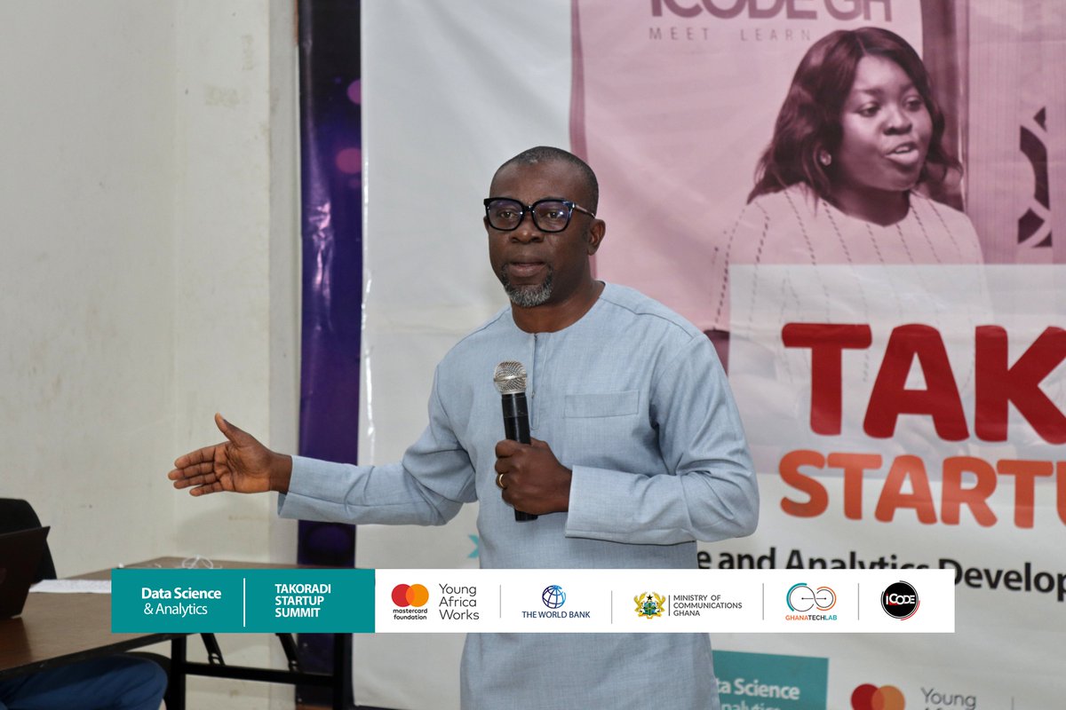 icodeteam's tweet photo. The welcome address was delivered by Mr. Aidoo Alfred, CEO of Qlick Integration.
Mr. Sylvester Amoako Yegoe gave a brief about the Takoradi Startup Summit.
#icodegh
#icodeimpact
#datascience
#baseprogram
#python https://t.co/tpoHxutwCO