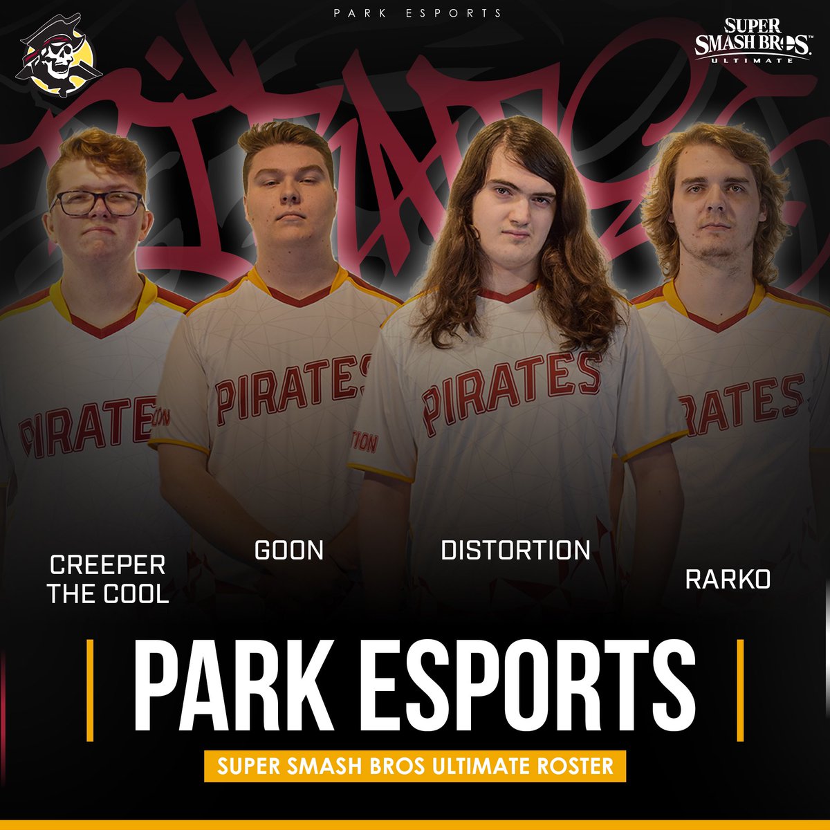 We’re excited to announce 🥁🥁🥁 our SMASH BROS ULTIMATE roster!! Keep your eye out for all rosters coming soon!! 
•
•
•
#parkesports #esports #gaming #smashbrosultimate #smashbros #parkvillemo #kcmo #kansascity #parkuniversity #parkathletics #roster #esportsroster #pc