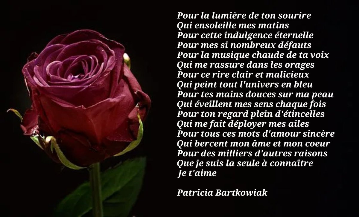 isias105's tweet photo. #raisons #innombrables #amour #poetry
@genevievinteu1l @BulsaMarie @DInfos @LeLynxComtois @LilGirlBlueugz @country152 @Cristal_gemme @cocodeNice1 @MaritzacocoJ @MissMar99063887 @HerveTiss @Christo324085 @page_alexandre https://t.co/maHiyCczzY