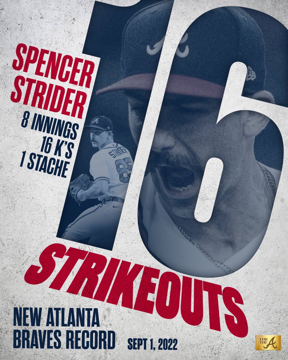 Braves's tweet photo. Sweet 1️⃣6️⃣

@SpencerSTRIDer | #ForTheA https://t.co/v5SyZG2ZzF