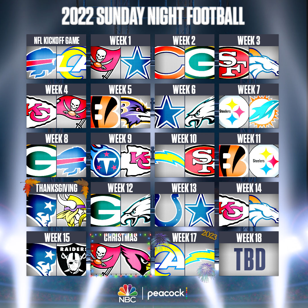 SNFonNBC's tweet photo. @DaveHer16079590 Thanks for the ❤️! We’ll tweet you on Thursday night, to watch #Kickoff2022 live between #BillsMafia and #RamsHouse at 7P ET on NBC and Peacock. Reply #stop to opt-out.