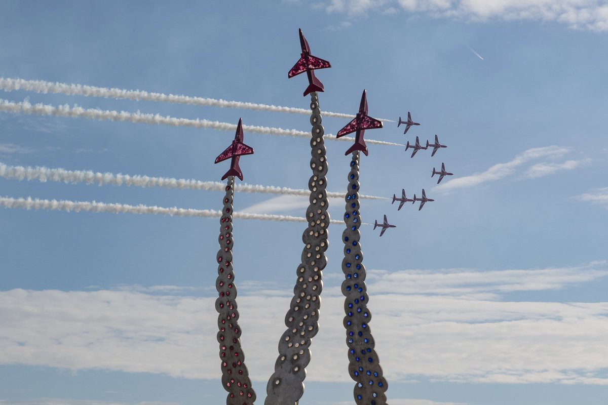 Displaying at #Bournemouth this afternoon in glorious conditions - perfect for a full show. Image by AS1 Katrina Knox.
