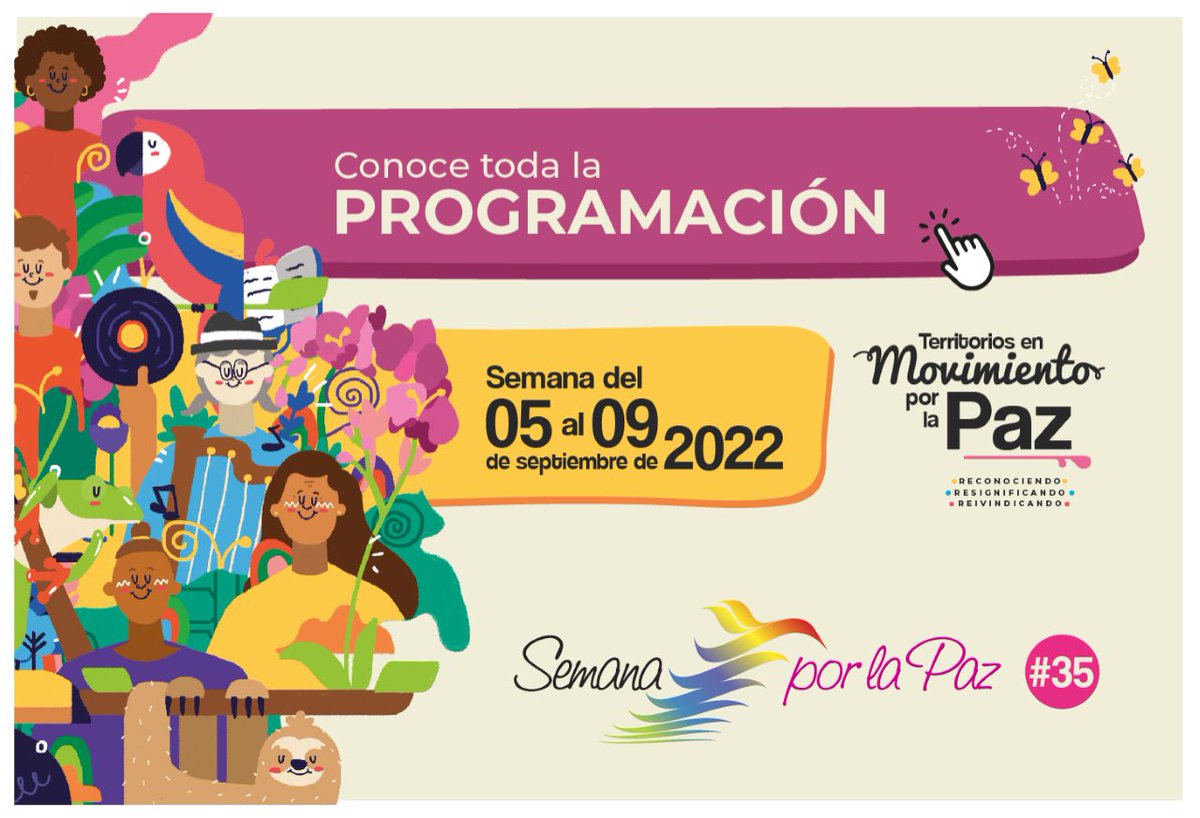 facteologiapuj's tweet photo. Mayor información: https://t.co/5DzHQ2lCVL
#SemanaPorLaPaz #semanaporlapaz2022 #Reivindicando #Reconociendo #resignificando
@UniJaveriana https://t.co/O9BBRAPruN
