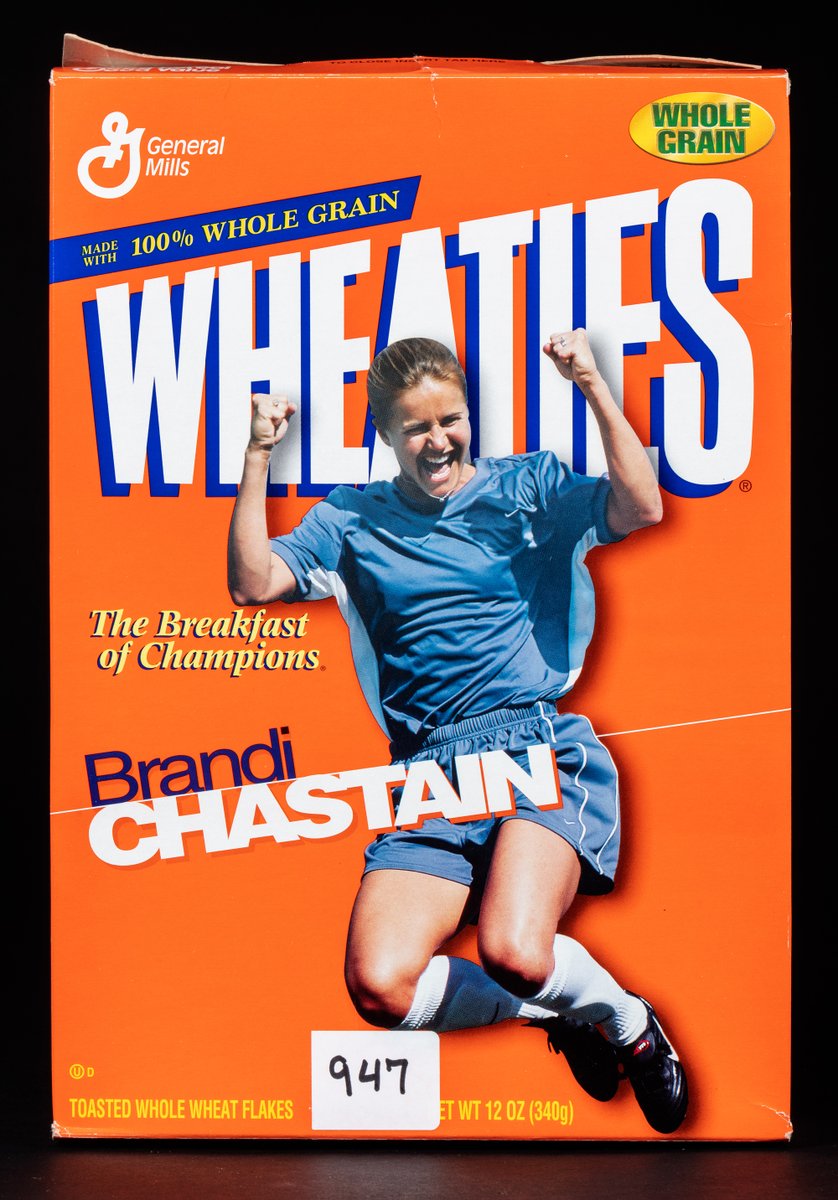 NYHistory's tweet photo. #DidYouKnow: It took 50 years before the first female athletes were included on Wheaties cereal packages.
🚨 "Title IX: Activism On and Off the Field" closes this Sunday, September 4, 2022. https://t.co/VFO9jaw9PG #LegacyTitleIX #DemandNine https://t.co/4KZtS3elCC