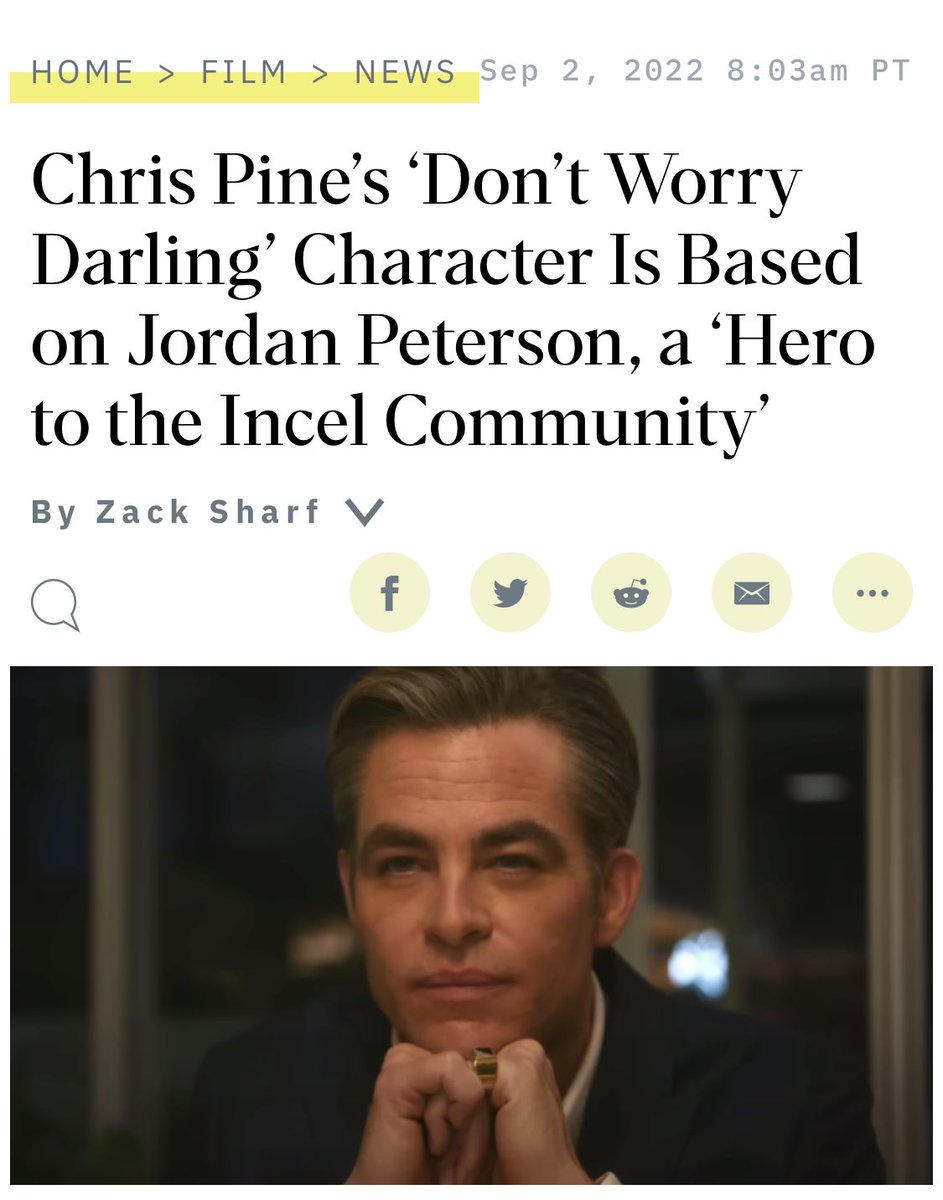 still alive AND being played by chris pine? that’s just not fair
