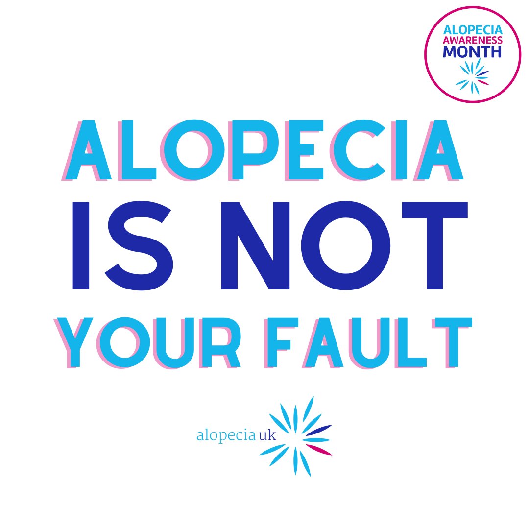 A post we've shared before but important to share again in #AlopeciaAwarenessMonth. Multiple factors contribute to alopecia, many out of our control. Blaming ourselves can just lead to us feeling worse. To anyone that needs to hear it, it's not your fault 💙
#AlopeciaMyWay