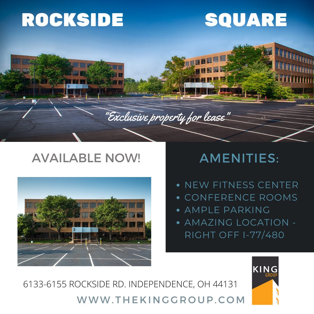 New #Listing #NowLeasing #RocksideSquare #OfficeSpace thekinggroup.com