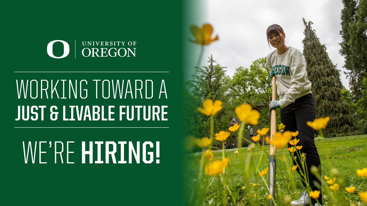 UO Environment Initiative (@uoenviroinit) on Twitter photo <a href="/uoregon/">University of Oregon</a> is all-in for a just and livable future. We’re hiring 11 faculty for #uoenvironment in <a href="/UO_ENVS/">UO ENVS</a> <a href="/uogeog/">University of Oregon Geography</a> <a href="/UO_Geology/">Dept of Earth Sciences, Univ of Oregon</a> <a href="/uoregondesign/">UO College of Design</a> <a href="/OregonSociology/">UO Sociology</a> and <a href="/uoCHandBIC/">UO Chem and Biochem</a> for research and teaching on climate and environment. Learn more: bit.ly/3RqGNpc #uoregon <a href="/uoregon/">University of Oregon</a> is all-in for a just and livable future. We’re hiring 11 faculty for #uoenvironment in <a href="/UO_ENVS/">UO ENVS</a> <a href="/uogeog/">University of Oregon Geography</a> <a href="/UO_Geology/">Dept of Earth Sciences, Univ of Oregon</a> <a href="/uoregondesign/">UO College of Design</a> <a href="/OregonSociology/">UO Sociology</a> and <a href="/uoCHandBIC/">UO Chem and Biochem</a> for research and teaching on climate and environment. Learn more: bit.ly/3RqGNpc #uoregon