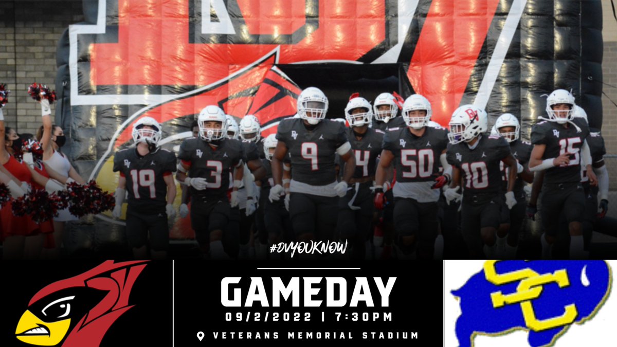 Come out tonight to Veterans Memorial Stadium and support your Cardinals!