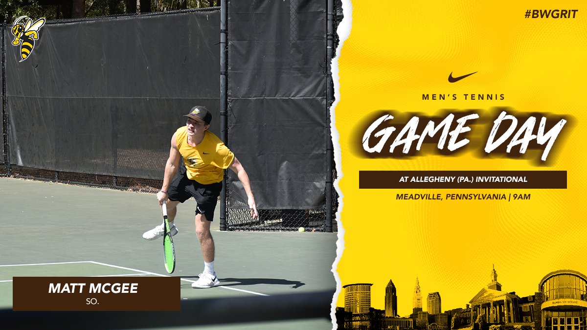 Baldwin Wallace Athletics (@bwathletics) on Twitter photo 🎾Back on the Courts🎾 <a href="/BWMensTennis/">BW Men’s Tennis</a> travels to Meadville, Pa for the Allegheny Invitational
📍: Robertson Athletic Complex Tennis Courts
⏰: 9AM 🎾Back on the Courts🎾 <a href="/BWMensTennis/">BW Men’s Tennis</a> travels to Meadville, Pa for the Allegheny Invitational
📍: Robertson Athletic Complex Tennis Courts
⏰: 9AM
