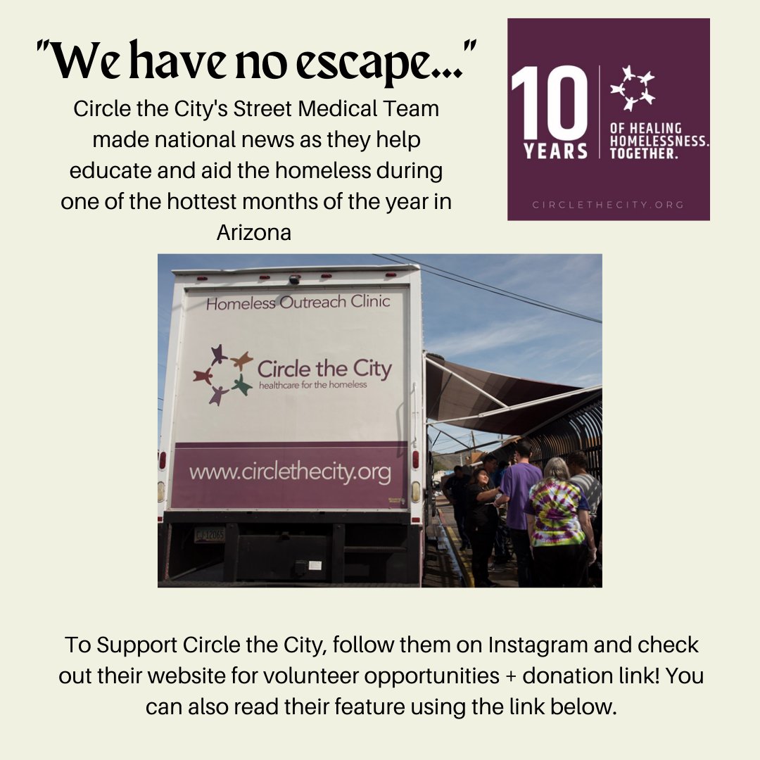 CouncilGiving's tweet photo. ❗FEATURE FRIDAY❗

Circle the City, a non-profit organization located in Phoenix, has recently been featured for the amazing work they are doing to help the homeless during some of the hottest days of the year! ☀️👏 To read the article, click here: https://t.co/nwJwPnti0O https://t.co/ipAdqICra9
