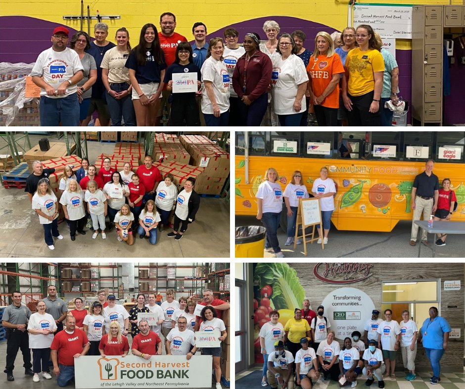 Today is #NationalFoodBankDay – a perfect day for a #PADay2022 throwback! America250PA was thrilled to work with 15 food bank sites this year – including @FeedingPA's nine member food banks – to help feed Pennsylvanians in need. 

#Impact250PA #Nourish250PA #PennsylvaniaDay
