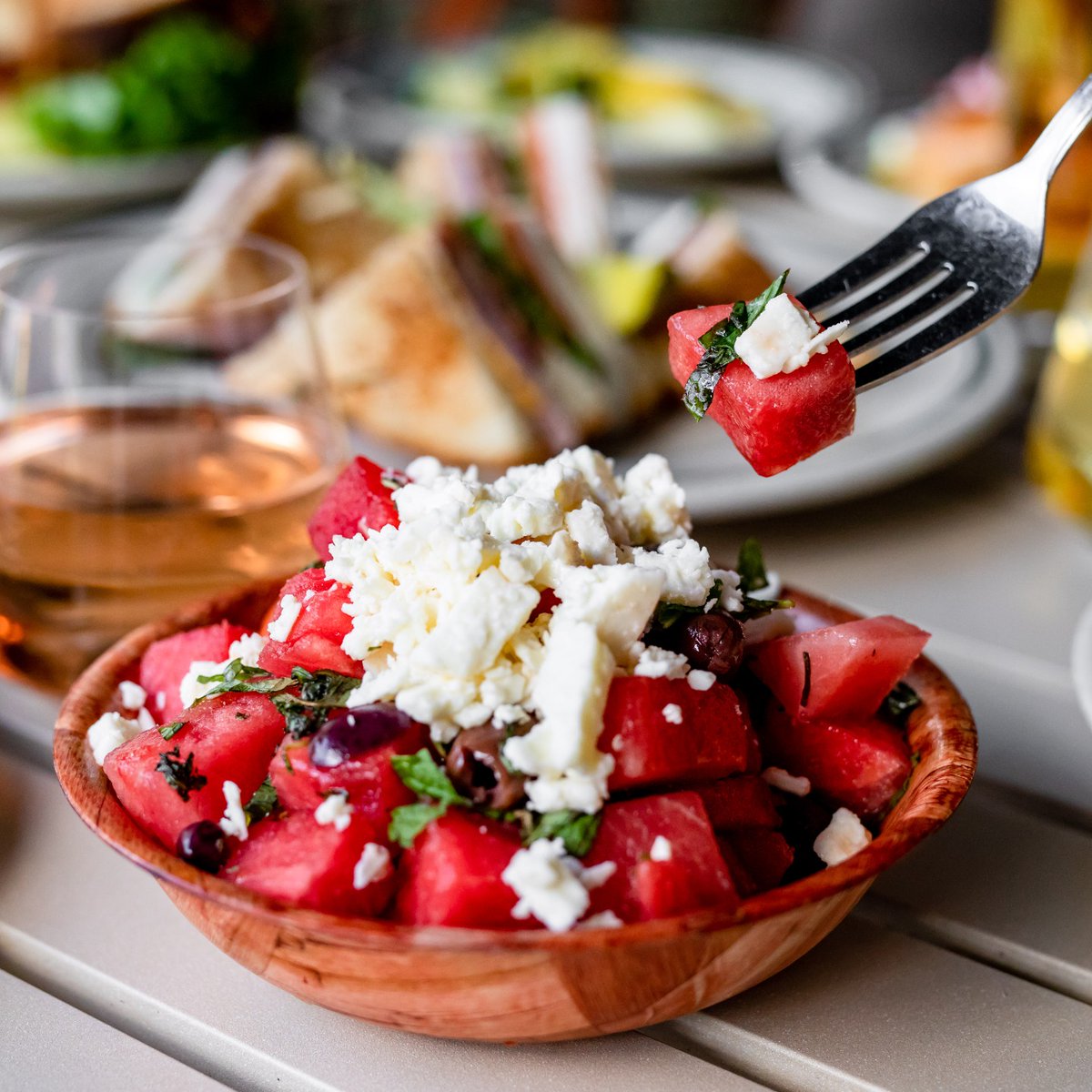 Our watermelon salad is the refreshing bite of summer you've been craving!

#berghospitality #bblemon